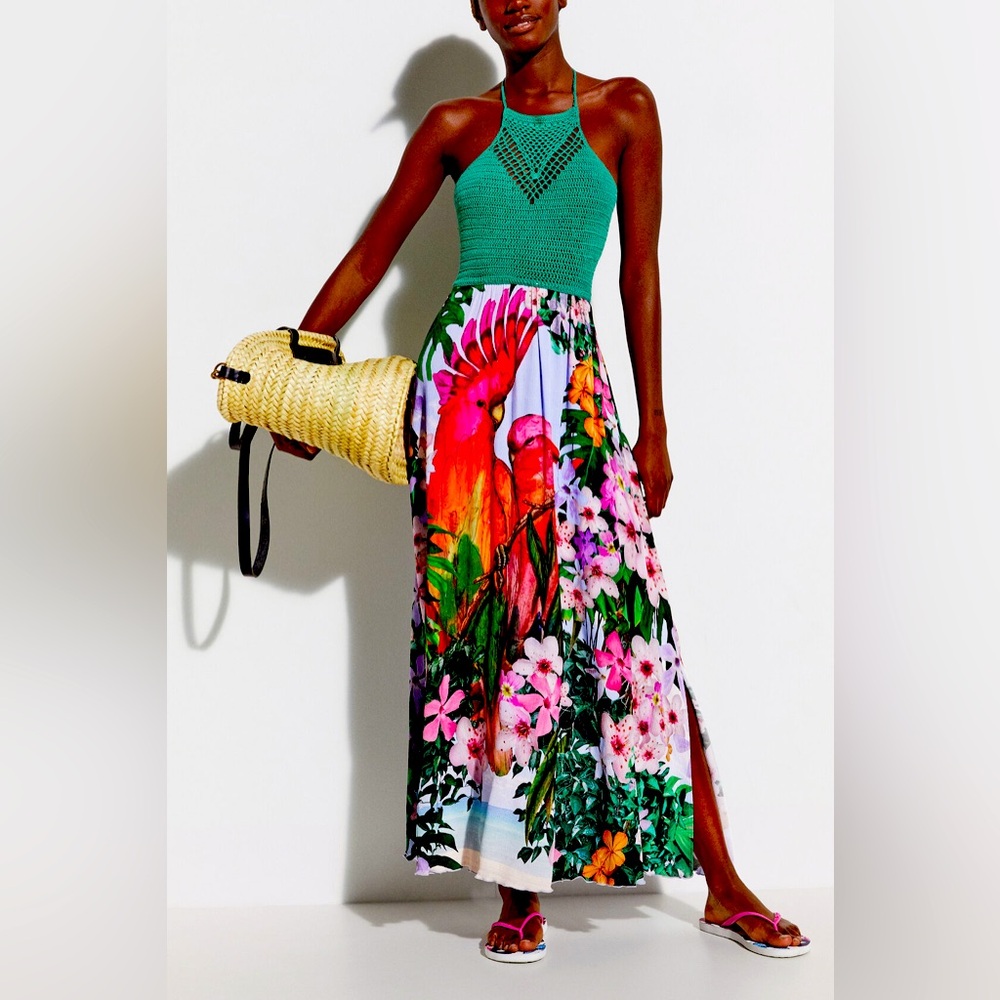 Desigual Tropical beach dress